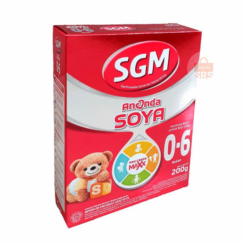 Sufor SGM Soya 200g 0-6 Bulan / Susu Bubuk Formula Bayi Newborn SGM 200 gram / 200g