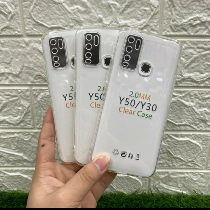 C/C- Softcase Clear Case Silikon Kondom Case Bening Casing HP Vivo Y30