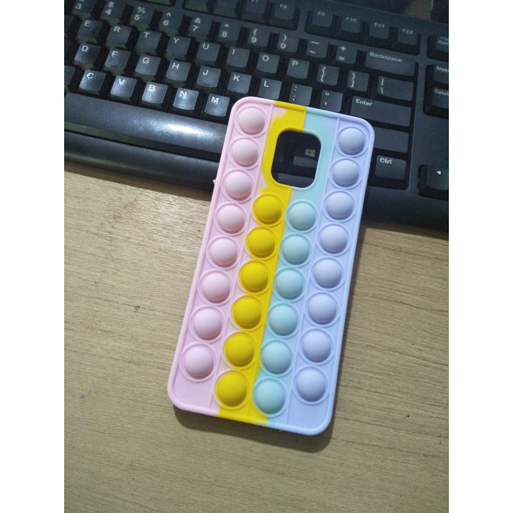 Pop it case Xiaomi Redmi 9 9A 9C Note 9 Note 9pro Note 10pro push bubble fidget stress reliever soft