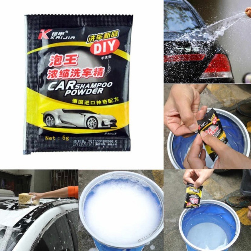 Sabun Cuci Mobil Bubuk Car Shampo Powder Cleaning Soap Wash