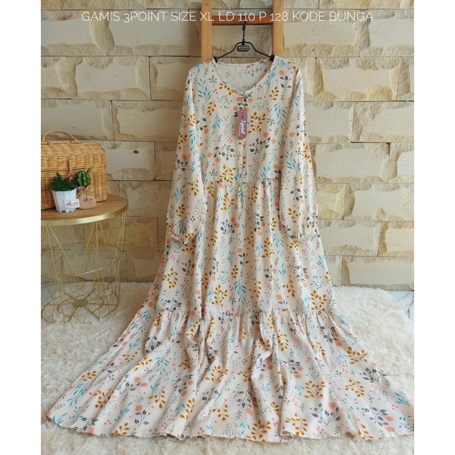 GAMIS 3point ORIGINAL BRANDED TERMURAH