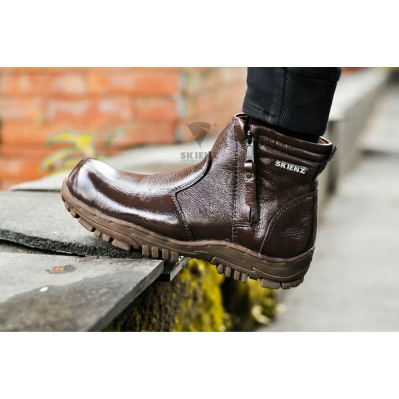 STUMPS X SKIENZ I sepatu boots double  SIRLOIN zipper aktif safety original