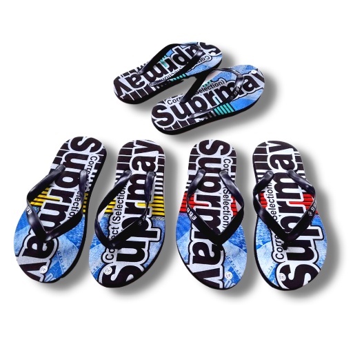 Sandal Pria Dewasa Distro Motif SUPERMAY Terbaru