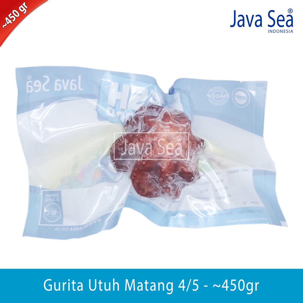 

Gurita Utuh sudah matang 4/5 pack 400-500gr Java Sea
