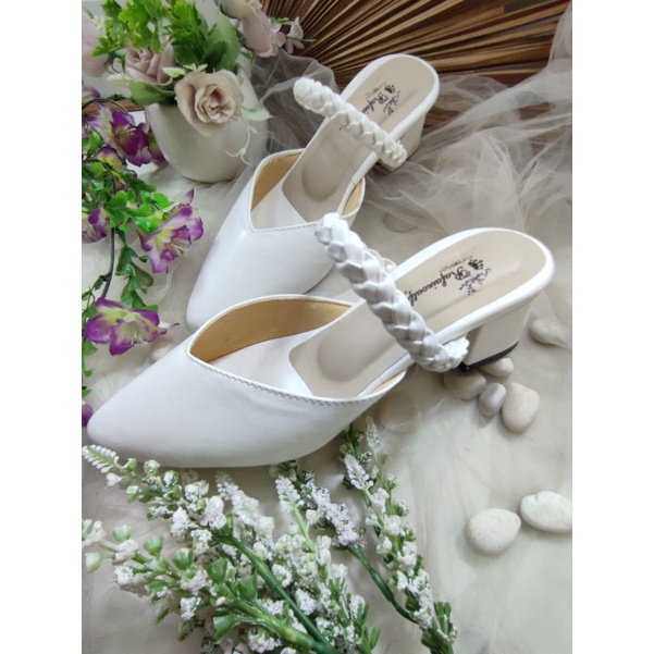 rafaizoutfit sepatu wanita cantik Wilona tinggi 5cm tahu block