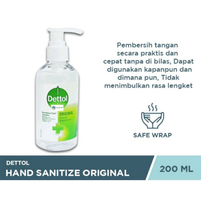 DETTOL Hand Sanitizer Pump 200 ml