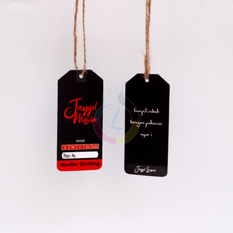hangtag/hangtag pakaian/hangtag tebal