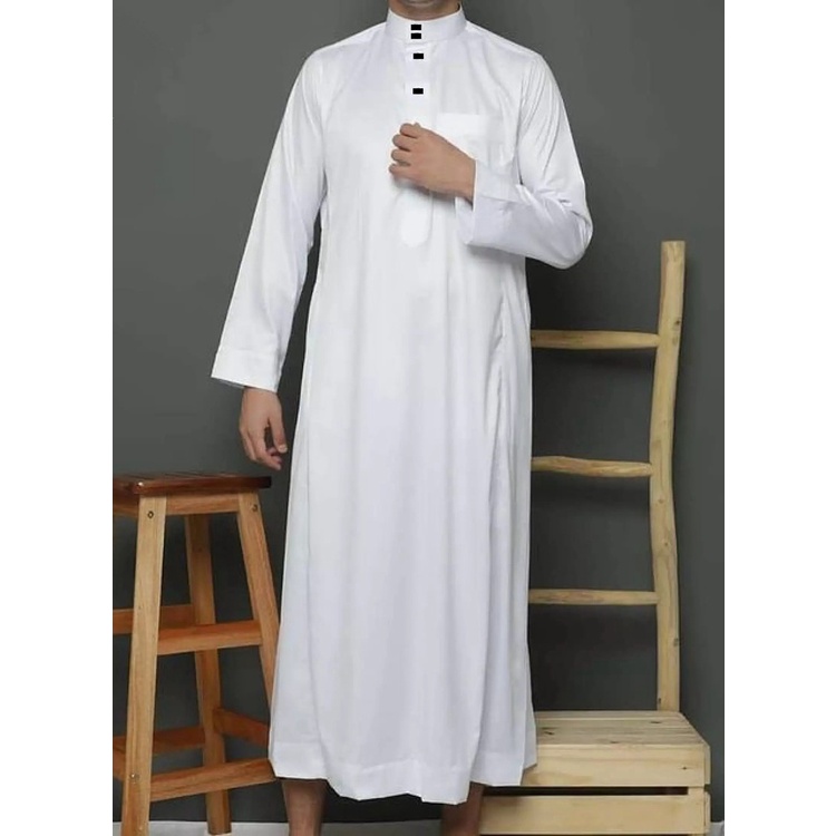 Jubah Gamis Pria Premium - Model Polos terbaru - AL-Fadhil - jubah gamis cowok - Jubah nyaman dipaka