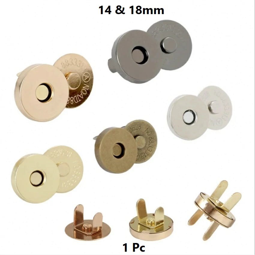 Magnet Tas Uk 14mm &amp; 18mm Harga/Pasang Set