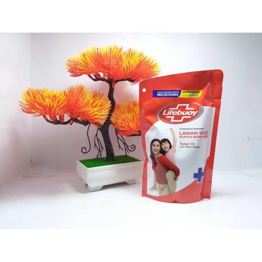 Lifebuoy Sabun Mandi Cair Refil 250ml Antibacterial Body Wash Original Murah