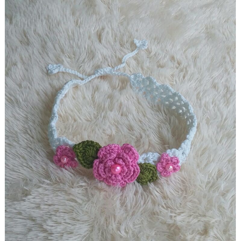 bando bayi rajut handmade bunga cantik lucu murah terbaru langsung pengrajin