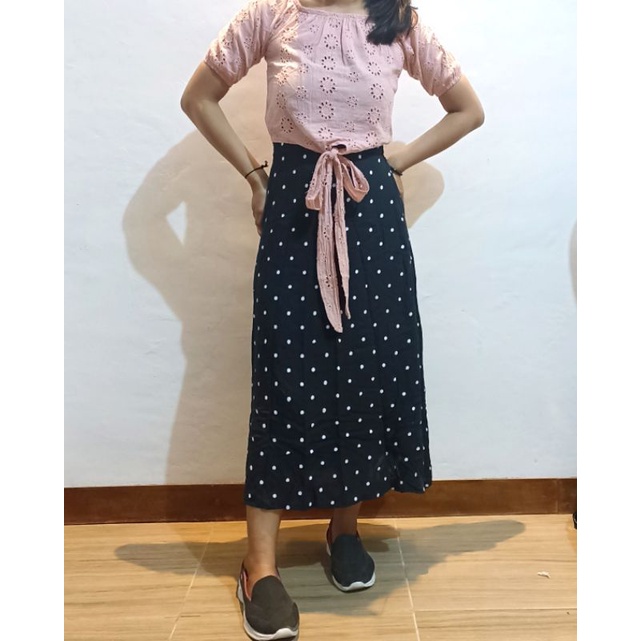 Skirt polka korea  / Rok Wanita-8