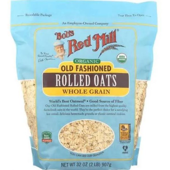 

Bobs Red Mill Organic Old Fashion Rolled Oats Whole Grain