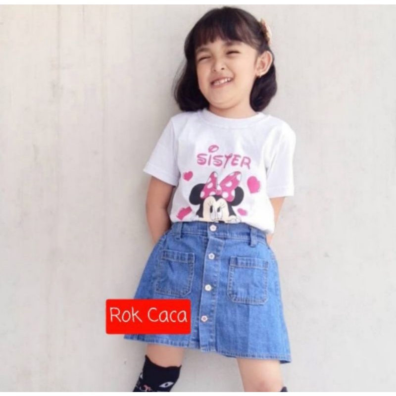 Rok Jeans Denim Anak Perempuan Umur 1-9 Tahun / Rok Mini Pendek Cewek Wanita Model Terbaru 2022 Usia