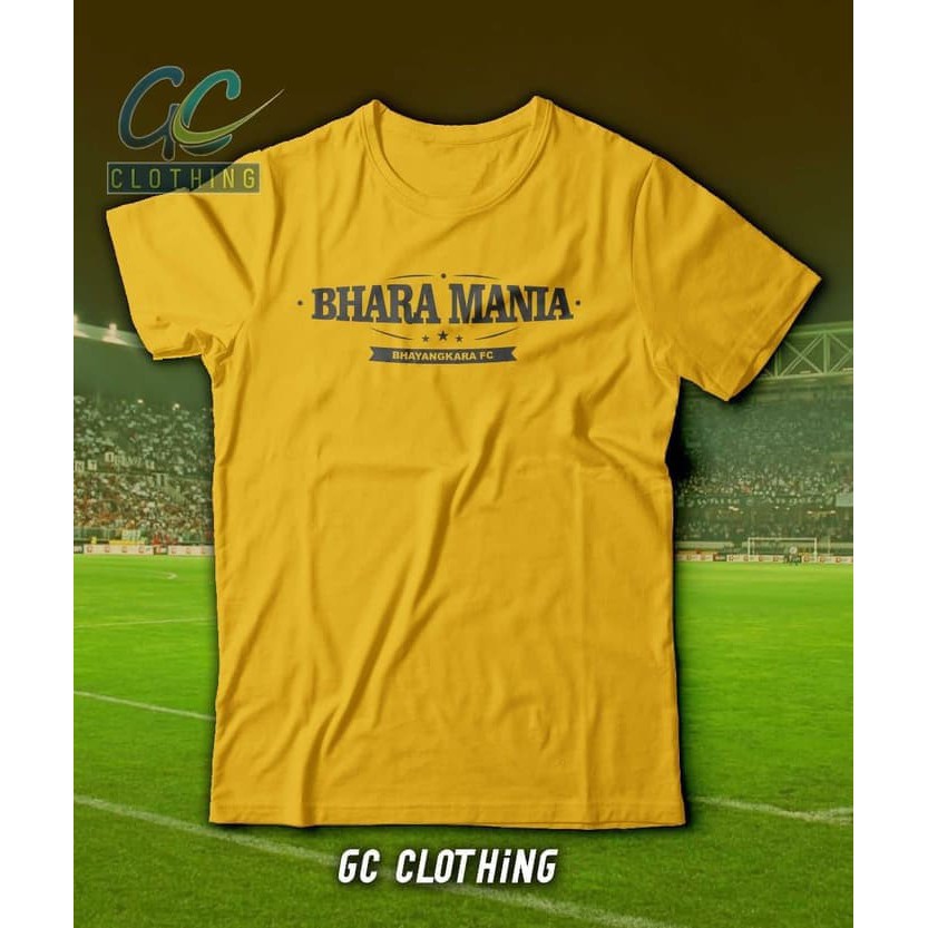 Kaos Baju Obral Combed 30S Distro BHARA MANiA BHAYANGKARA FC polos