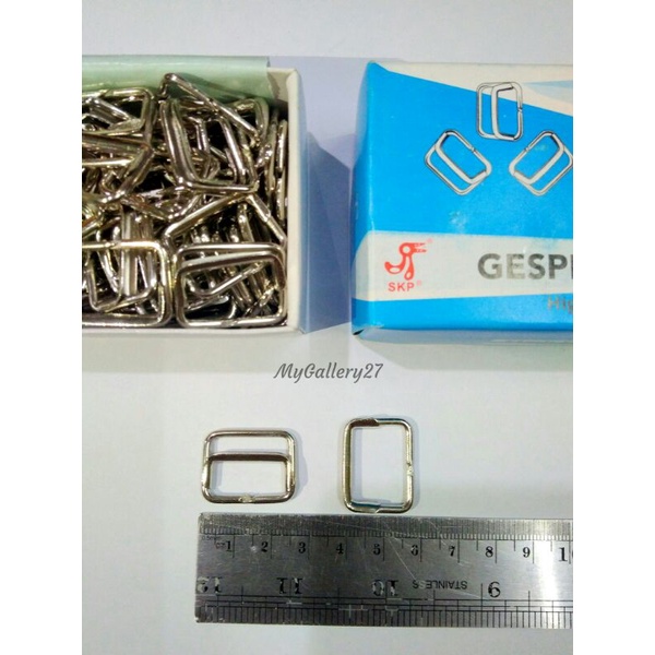 100 PCS Gesper Pramuka Pengait Baju Silang Gesper Sabuk Baju Samping Seragam Besi Silangan Baju Pram