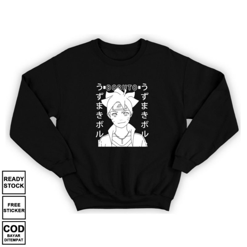 SWEATER ANIME MANGA BORUTO UZUMAKI NARUTO HYUGA SASUKE BAJU JEPANG UZUMAKI CLAN KONOHAGAKURE JAPAN C