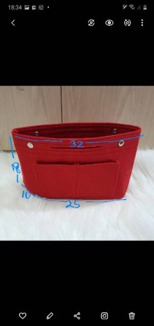 Bag organizer bag in bag Bag organiser tas dalam tas simple small