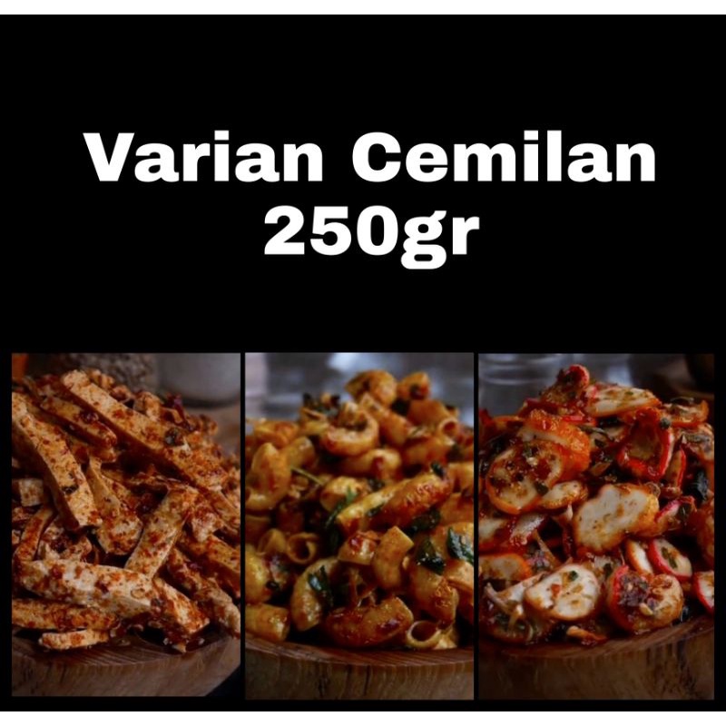 

Cemilan Varian 250gr Basreng Seblak Makaroni Soes