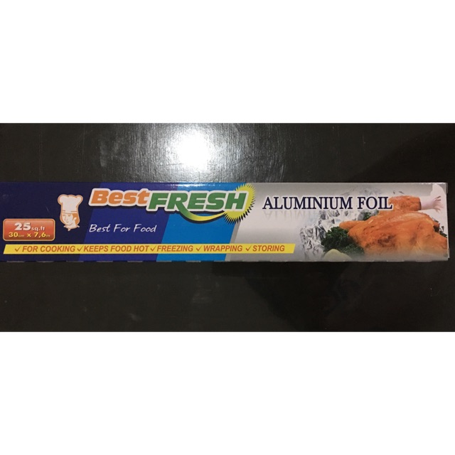 Aluminium Foil Sheet Best Fresh Lembaran 30cm x 7.6 meter