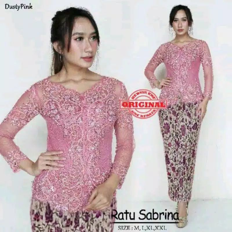 NEW REALPICT SETELAN KEBAYA SABRINA/KEBAYA PAYET PANJANG/KEBAYA MURAH