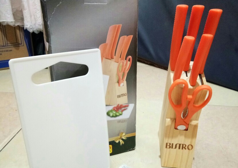 Bistro Bo1318 Pisau Set Stainles Gagang Warna