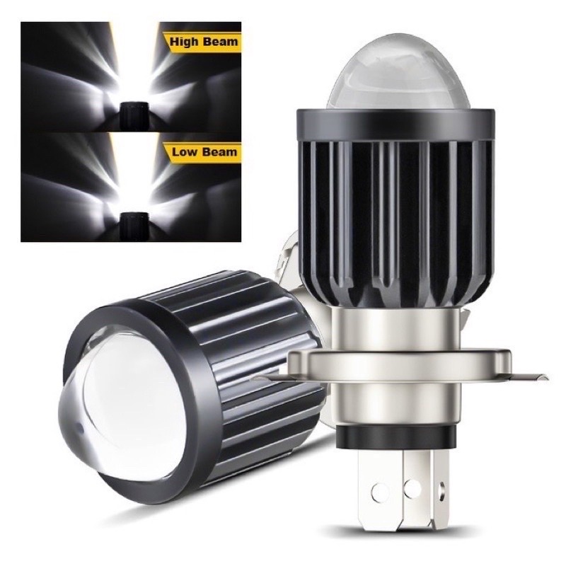 Lampu LED H6 LASER Hi Lo Beam 2 Warna AC DC Bebek Matic Universal TERMURAH