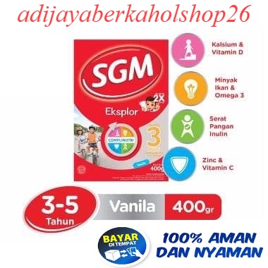 

SUSU SGM EKSPLOR EXPLOR 3+ 3 PLUS 400GRM