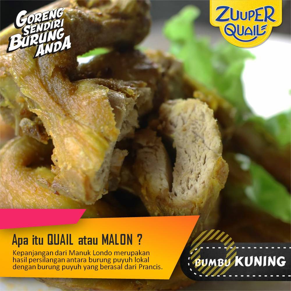 

Malon|Puyuh|Zuuper Quail all varian 4 pcs