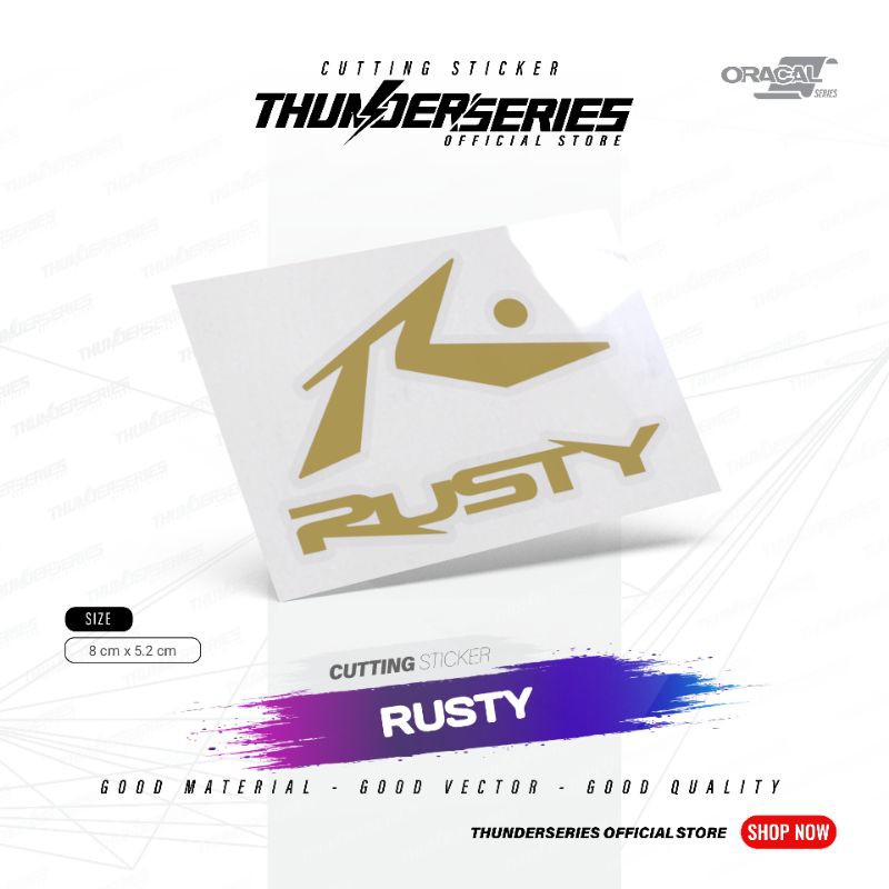 Cutting Sticker Rusty | Stiker Rusty