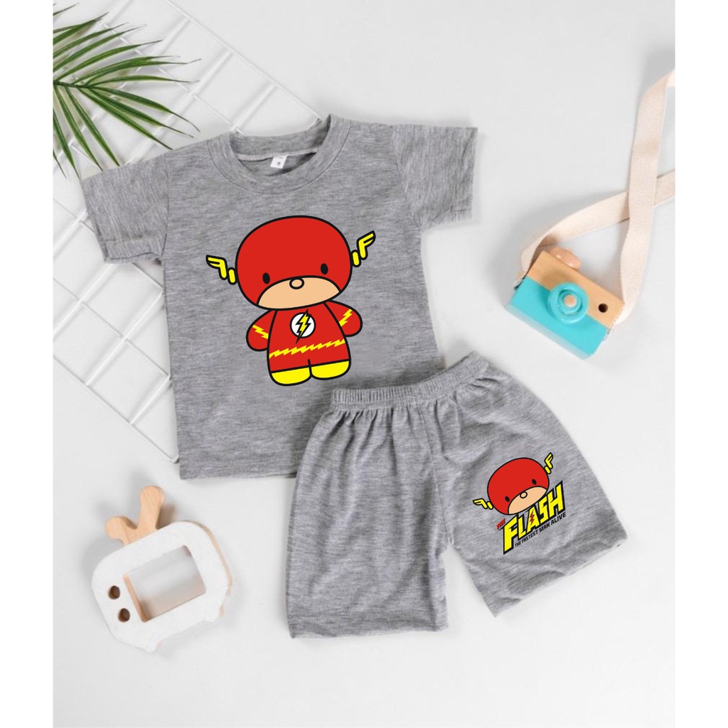 SETELAN ANAK KARAKTER / SET BAJU ANAK COWOK KARAKTER &quot;SUPERHEROES&quot;