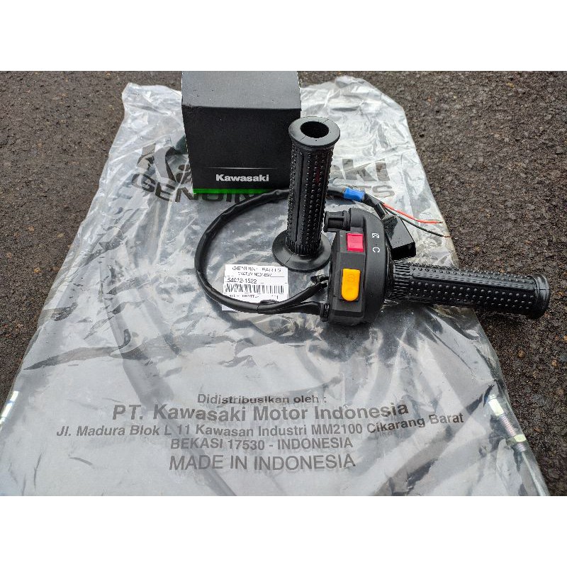 GAS SPONTAN NINJA RR MODIF TOMBOL DOBEL STATER ORIGINAL GAS KLX,NINJA,CB,TIGER,MEGAPRO