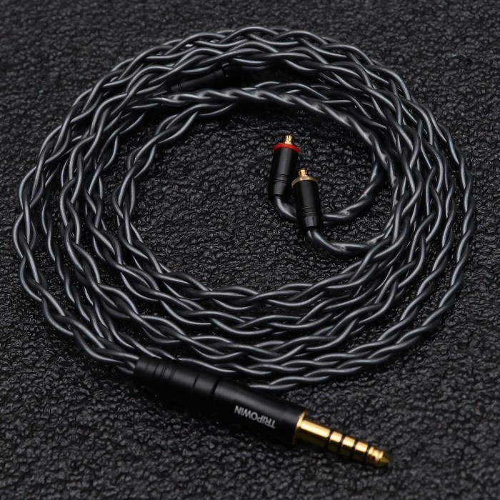 TRIPOWIN NOIRE 24AWG OCC 2.5/3.5/4.4mm Changeable Cable Kabel Upgrade - 0.78