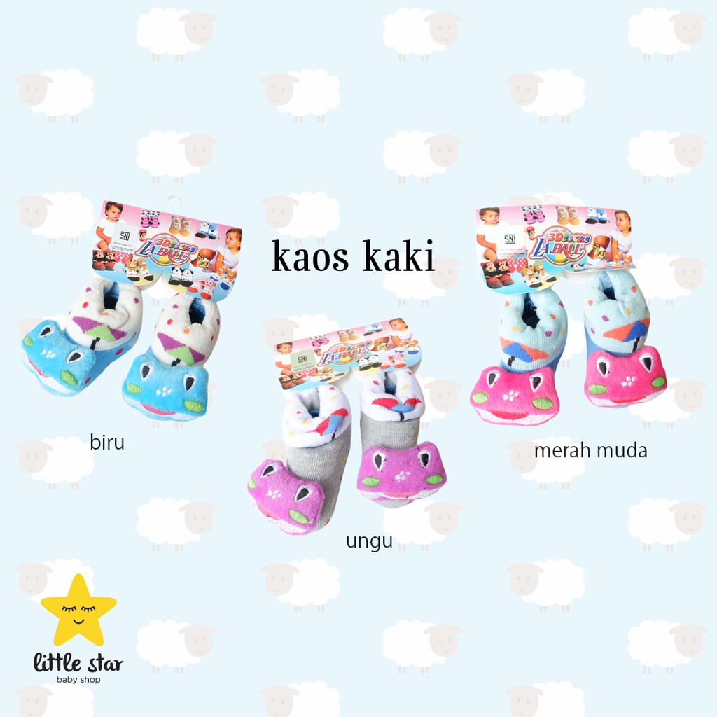 3D Socks LA BALL | Kaos Kaki Bayi 3D Karakter Boneka