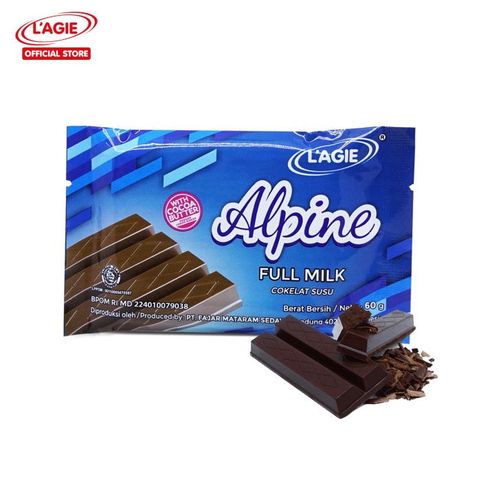 

504Oekho Lagie Coklat Susu Alpine Full Milk 3X60Gr 6J477iyfi
