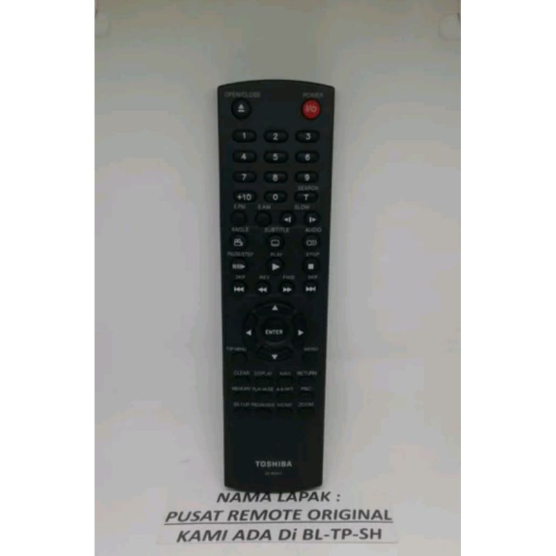 REMOTE REMOT DVD TOSHIBA SE-0313 ORIGINAL ASLI