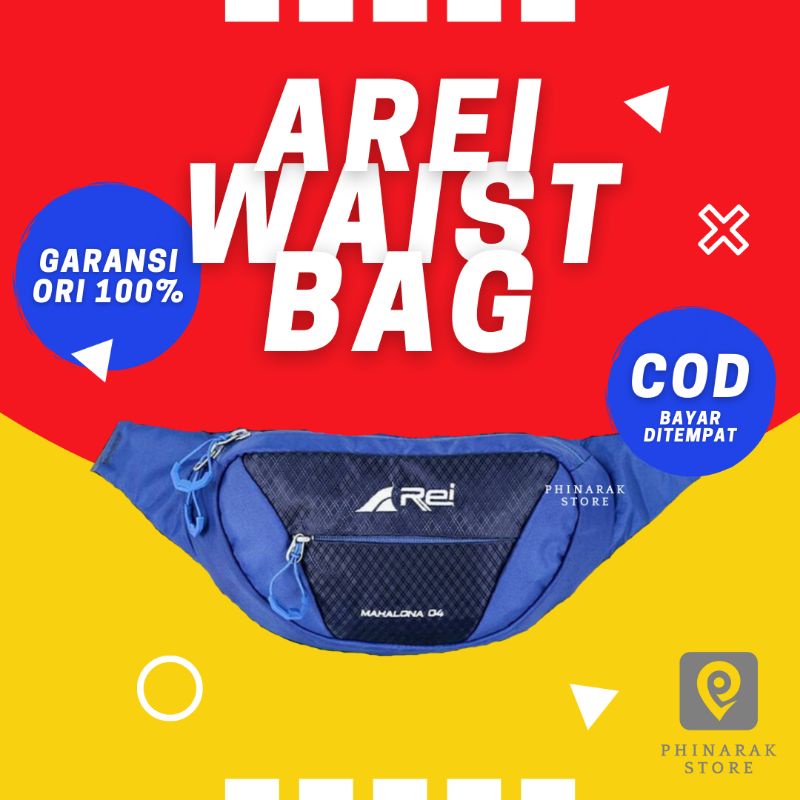 Waistbag Sling Bag Pria Rei no Eige.r Tas Pinggang Selempang Travel Pouch Pria Mahalona C