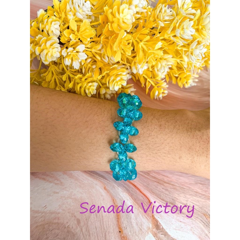 Senada Victory Gelang Keristal Mewah Aksesoris Wanita SGK01