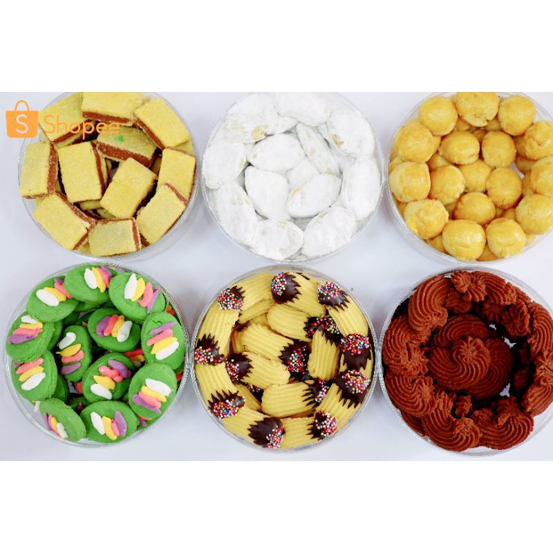

Kue kering lebaran paket Pearl isi 6 Toples