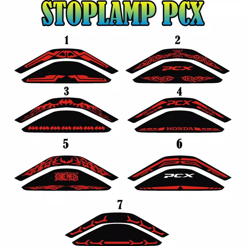Stiker Stoplamp PCX Sticker PCX Stoplamp PCX Stiker STOPLAMP Lampu Belakang PCX Murah Bisa Bayar COD