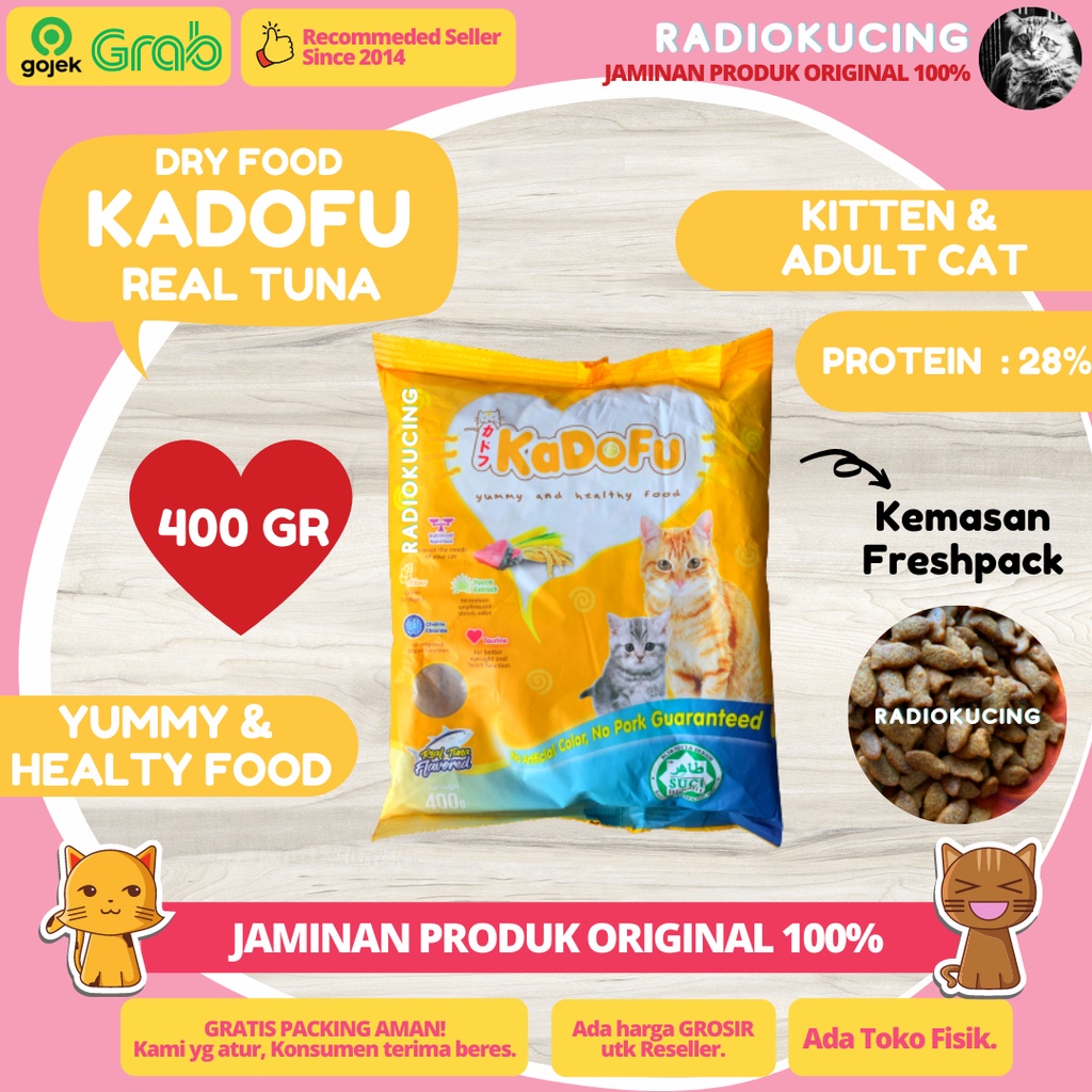 KADOFU Tuna 400 gr All Stages Makanan Kucing Semua Umur [ JUWIES RADIO KUCING ]