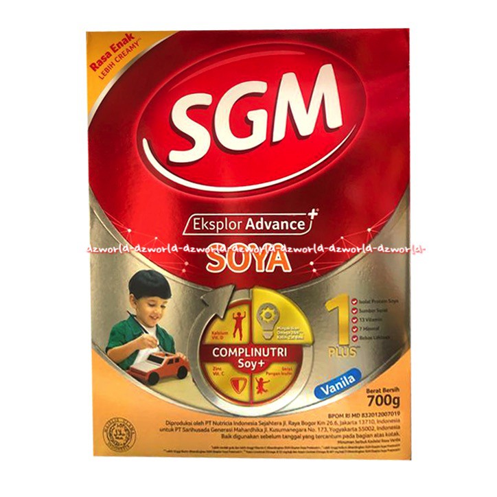 Susu SGM Eksplorer Soya1 Plus  Vanilla Susu Kedelai SGM 1-5tahun