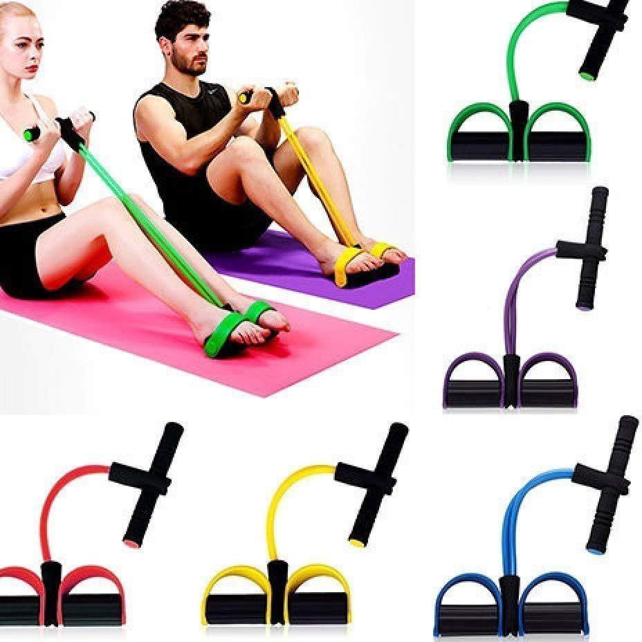 Tummy Trimmer WARNA Pull Reducer Expander Elastis Resistance Band Alat Olahraga