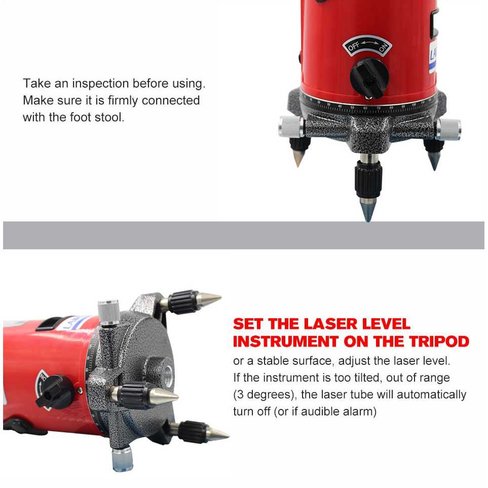 LAIRUI Laser Ukur Self Leveling Laser 5 Line 6 Point - T5