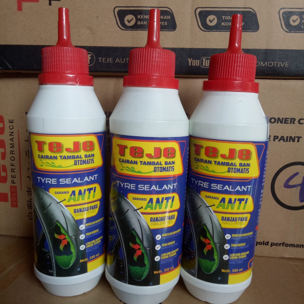 cairan tambal ban tubless teje 350ml cairan penambal ban tubless teje 350ml