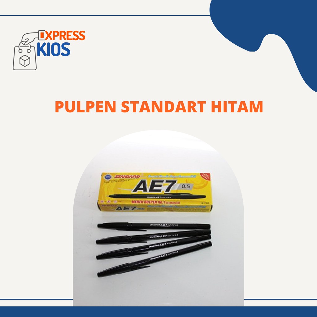 

PULPEN / BALPOINT STANDARD AE7 0.5 HITAM MERAH - Hitam