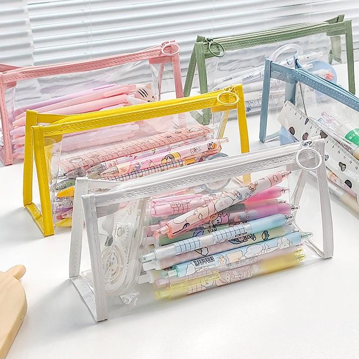 

Miliki - KP 046 KOTAK PENSIL TRANSPARAN POLOS | TAS KOSMETIK ,.