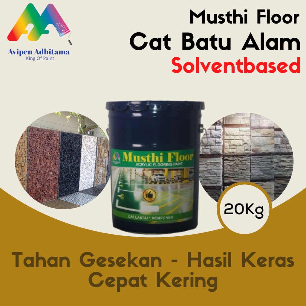 Jual Cat Batu Alam Musthi Floor Pelapis Batu Alam Cat Coating Termurah