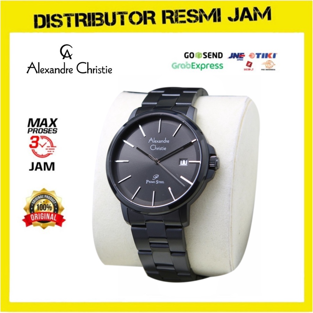 Jam Tangan Pria Alexandre Christie AC1032 AC 1032 Full Black