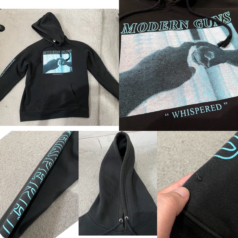 hoodie modern guns whispered